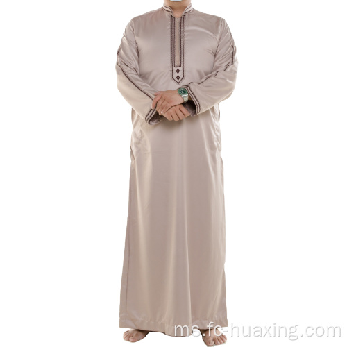 Jubah Arab Pakaian Liturgi Murni Lelaki Muslim